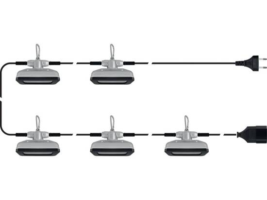 JUEGO DE FAROS 5X600LM, 15,4M