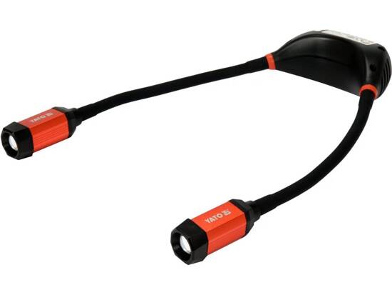 LÁMPARA DE CUELLO 300LM, AJUSTE DE LUZ CONTINUA, LI-ION 3.7V 2000MAH, BRAZOS FLEXIBLES