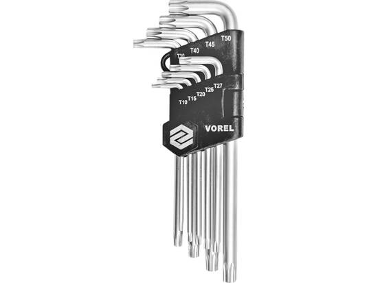 LLAVES DE SEGURIDAD TORX T10-T50, CR-V, JUEGO DE 9 UDS.