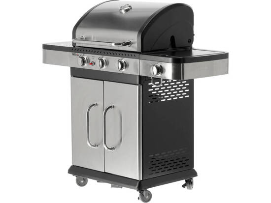 PARRILLA DE GAS ZUSHI 3+1, ACERO INOXIDABLE 11,2KW