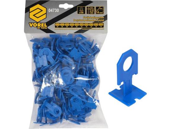 SISTEMA DE CLIPS PARA NIVELACIÓN DE AZULEJOS 2MM 100 UDS.