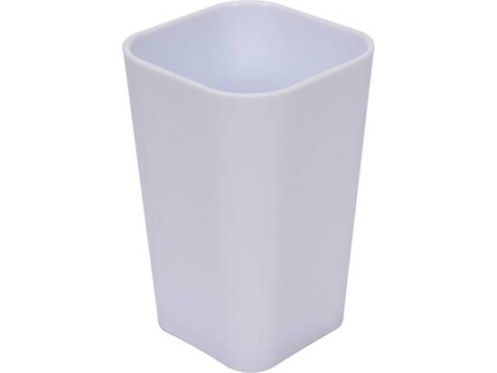 TAZA COSMÉTICA CUBOID BLANCO